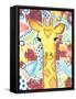 Watercolor - Giraffe-Jennifer McCully-Framed Stretched Canvas