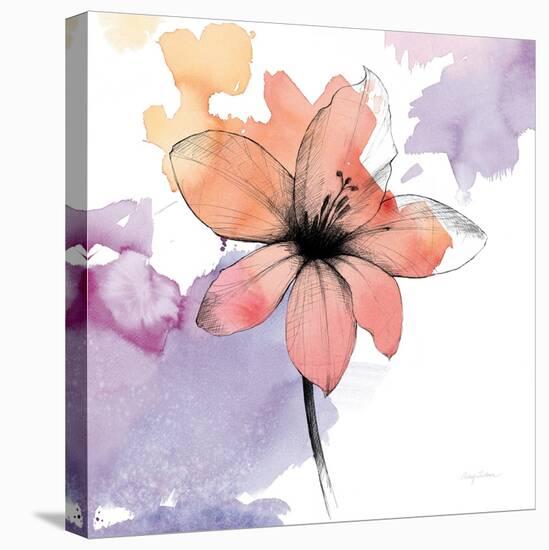 Watercolor Graphite Flower II-Avery Tillmon-Stretched Canvas
