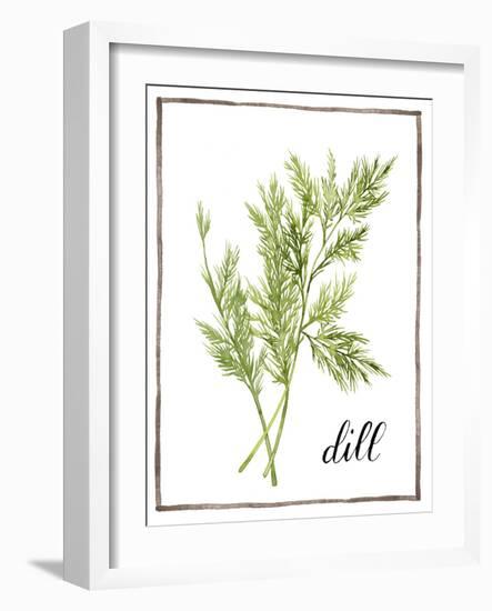 Watercolor Herbs III-Grace Popp-Framed Art Print