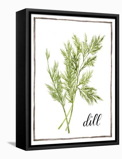 Watercolor Herbs III-Grace Popp-Framed Stretched Canvas
