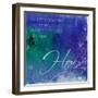 Watercolor Hope Quoted-Jace Grey-Framed Art Print