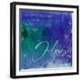 Watercolor Hope Quoted-Jace Grey-Framed Art Print