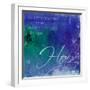 Watercolor Hope Quoted-Jace Grey-Framed Art Print