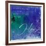 Watercolor Hope Quoted-Jace Grey-Framed Art Print