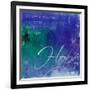 Watercolor Hope Quoted-Jace Grey-Framed Art Print