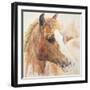 Watercolor Horse-Kamdon Kreations-Framed Art Print