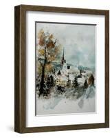 Watercolor Houyet-Pol Ledent-Framed Art Print