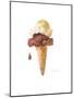 Watercolor Ice Cream Cone I-Lanie Loreth-Mounted Art Print