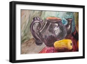 Watercolor Ilustration-Suriko-Framed Art Print