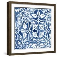 Watercolor Indigo I-June Erica Vess-Framed Art Print