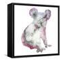 Watercolor Koala Bear Animal Illustration Hand Drawn Wildlife Isolated on a White Background-Anna Ivanir-Framed Stretched Canvas