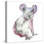 Watercolor Koala Bear Animal Illustration Hand Drawn Wildlife Isolated on a White Background-Anna Ivanir-Stretched Canvas