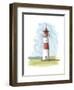 Watercolor Lighthouse II-Naomi McCavitt-Framed Art Print