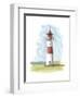 Watercolor Lighthouse II-Naomi McCavitt-Framed Art Print