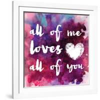 Watercolor Love 1-Melody Hogan-Framed Art Print