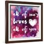 Watercolor Love 1-Melody Hogan-Framed Art Print