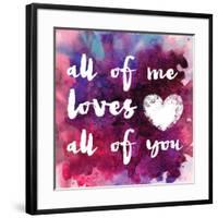 Watercolor Love 1-Melody Hogan-Framed Art Print