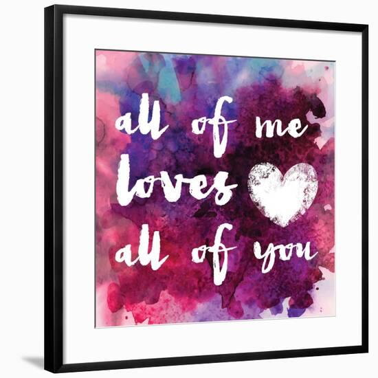 Watercolor Love 1-Melody Hogan-Framed Art Print