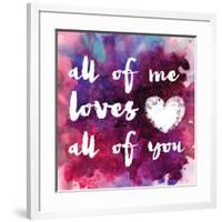 Watercolor Love 1-Melody Hogan-Framed Art Print