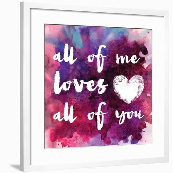 Watercolor Love 1-Melody Hogan-Framed Art Print