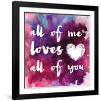 Watercolor Love 1-Melody Hogan-Framed Art Print