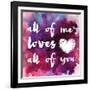 Watercolor Love 1-Melody Hogan-Framed Art Print