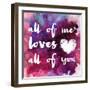 Watercolor Love 1-Melody Hogan-Framed Art Print