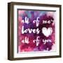 Watercolor Love 1-Melody Hogan-Framed Art Print