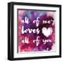 Watercolor Love 1-Melody Hogan-Framed Art Print