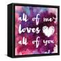 Watercolor Love 1-Melody Hogan-Framed Stretched Canvas