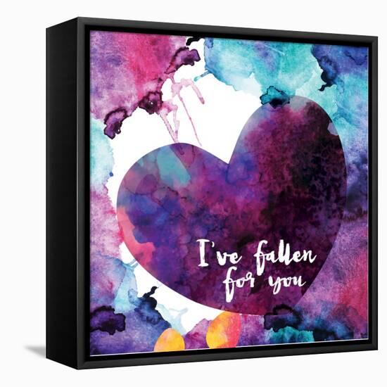 Watercolor Love 3-Melody Hogan-Framed Stretched Canvas