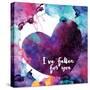Watercolor Love 3-Melody Hogan-Stretched Canvas