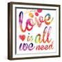 Watercolor Love 5-Melody Hogan-Framed Art Print