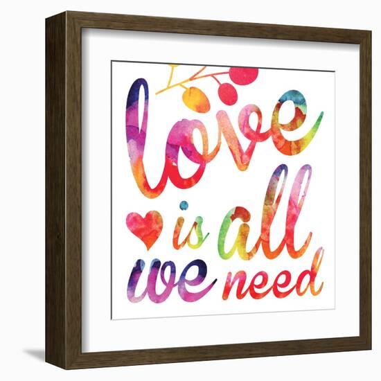 Watercolor Love 5-Melody Hogan-Framed Art Print