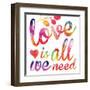 Watercolor Love 5-Melody Hogan-Framed Art Print