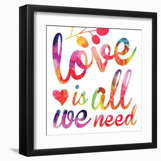 Watercolor Love 5-Melody Hogan-Framed Art Print