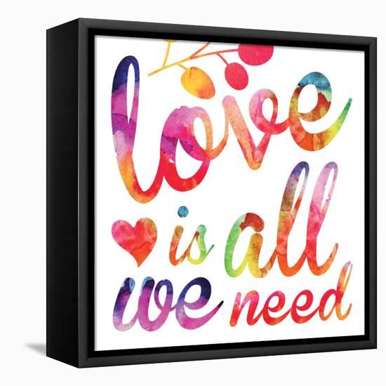 Watercolor Love 5-Melody Hogan-Framed Stretched Canvas