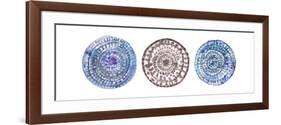 Watercolor Mandalas 1-Lora Gold-Framed Premium Giclee Print