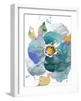 Watercolor Modern Blue Poppy-Lanie Loreth-Framed Art Print