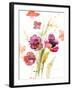 Watercolor Modern Poppies-Lanie Loreth-Framed Art Print