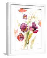 Watercolor Modern Poppies-Lanie Loreth-Framed Art Print