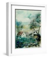 Watercolor Monceau-Pol Ledent-Framed Art Print