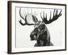 Watercolor Moose-Ben Gordon-Framed Giclee Print