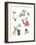 watercolor moths 1-Natasha Marie-Framed Giclee Print