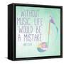 Watercolor Music II-SD Graphics Studio-Framed Stretched Canvas