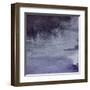 Watercolor Navy Blue Black Grey Gray Rain Wet Asphalt Texture Background-Silmairel-Framed Art Print