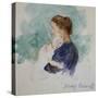 Watercolor of Mother and Child by Mary Cassatt-Geoffrey Clements-Stretched Canvas