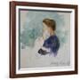 Watercolor of Mother and Child by Mary Cassatt-Geoffrey Clements-Framed Giclee Print