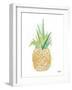 Watercolor Origami Pineapple-Nola James-Framed Art Print