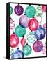 Watercolor Ornaments-Sara Berrenson-Framed Stretched Canvas